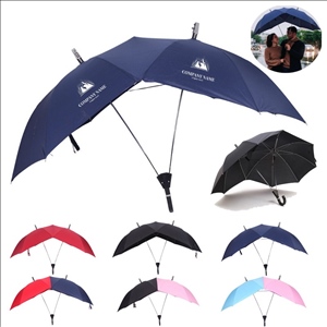 Double Rod Conjoined Design automatic Sun Umbrella